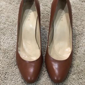 Ralph Lauren Brown Heels Size 10